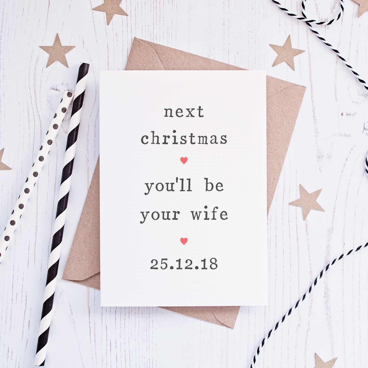 Personalised 'Next Christmas' Fiance or Fiancee Card