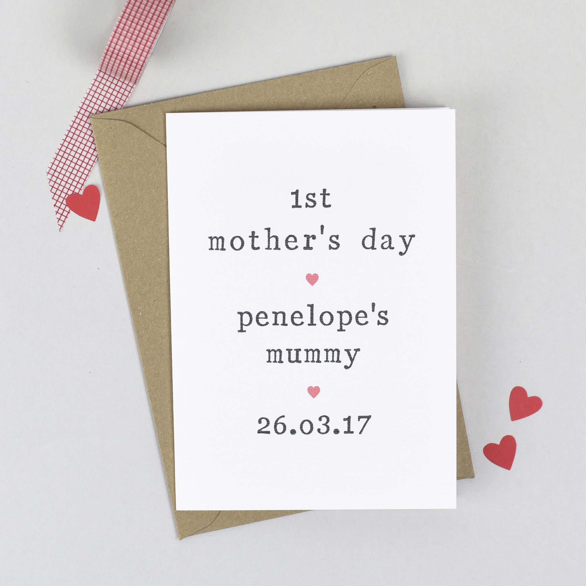 Personalised '1st Mother's Day' Card