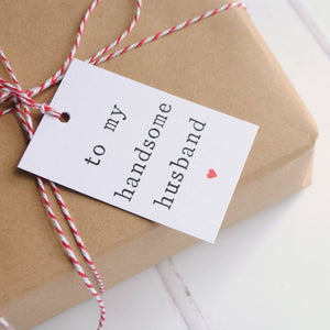 'To my husband or wife' Gift Tag