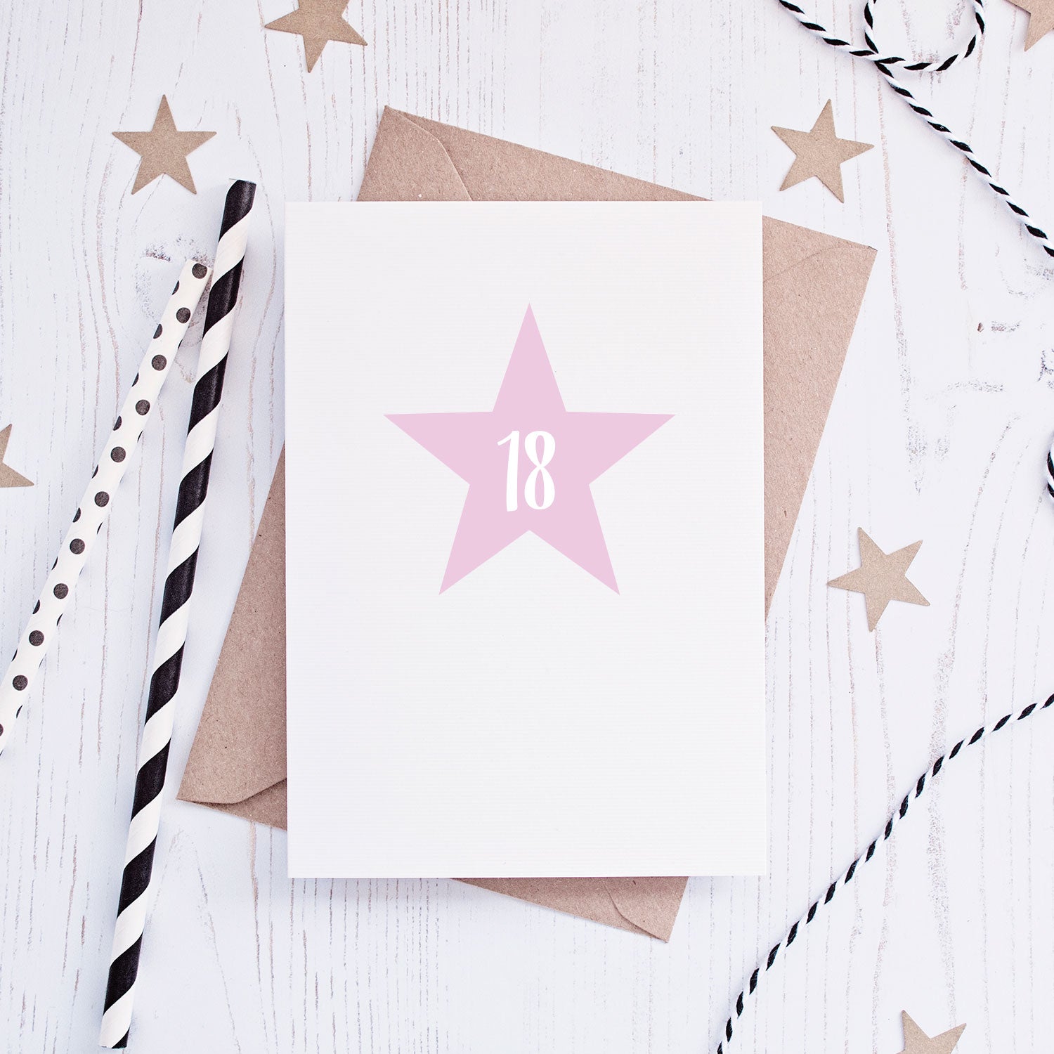 Eighteenth Birthday Star Milestone Card
