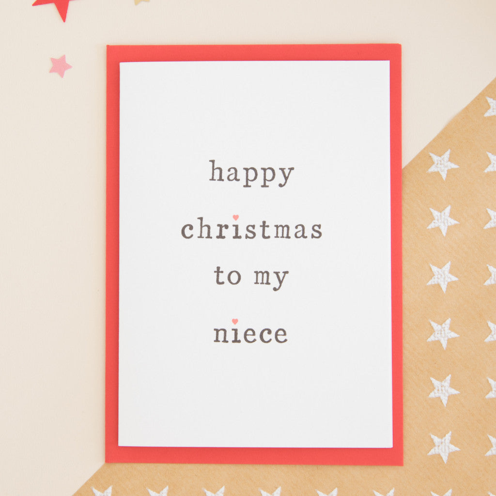 Happy Christmas to my Niece or Nephew Card