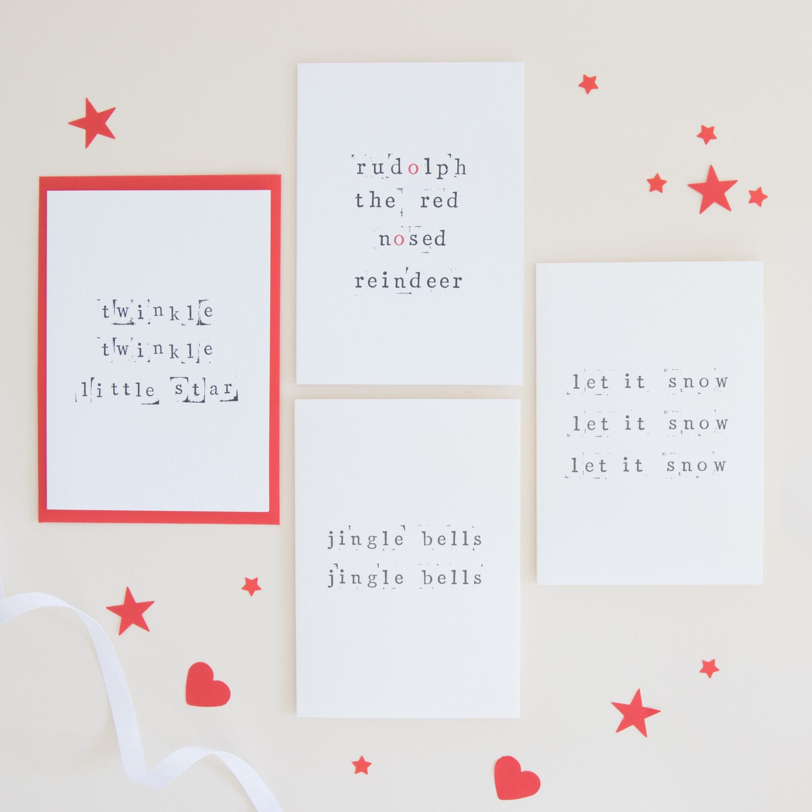 Pack of Festive Songs Christmas Card