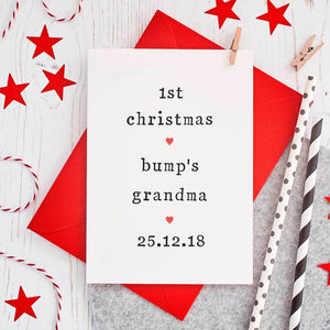 Personalised '1st Christmas As' Card