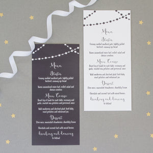Fairy Light Wedding Invitation Set