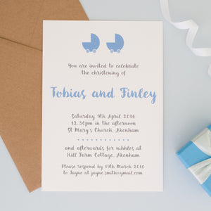 Personalised Christening Or Naming Ceremony Invitations