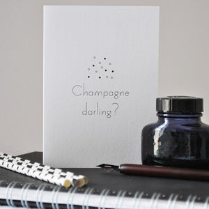 Champagne Darling? Congratulations Card