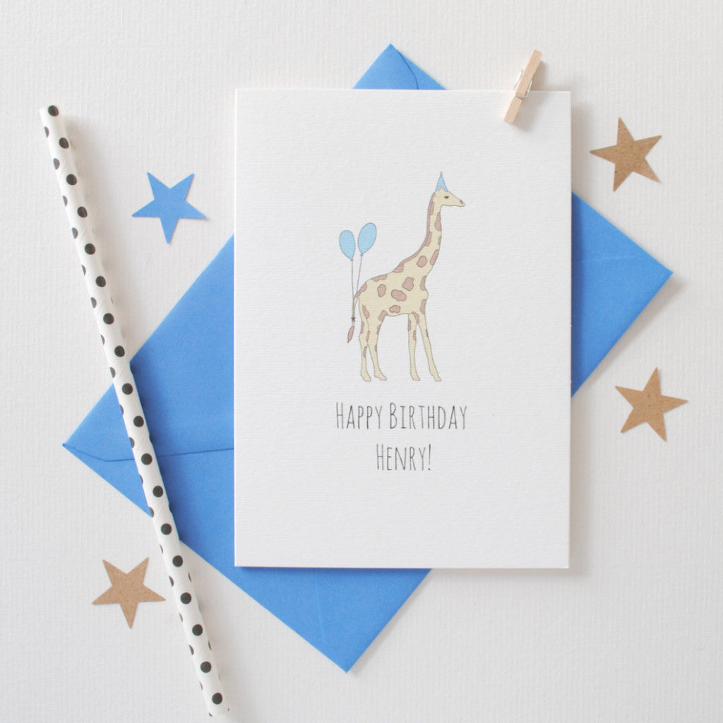 Personalised Animal Birthday Card