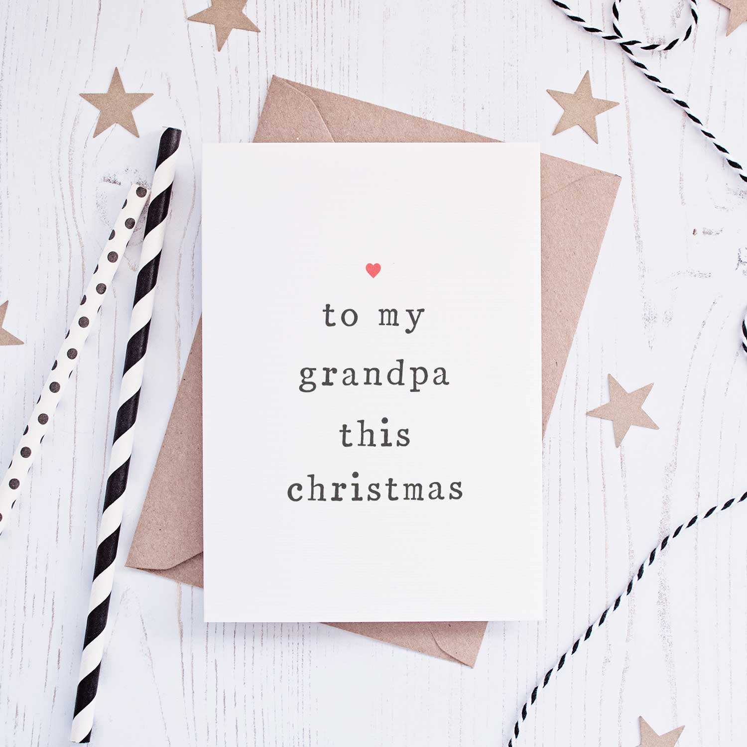 'To My' Grandparents Christmas Card