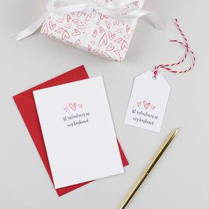 1st Valentines Gift Tag For Husband Or Wife