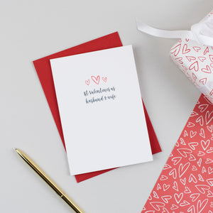1st Valentines Card For Husband or Wife
