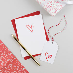 Red Heart Anniversary or Valentines Card