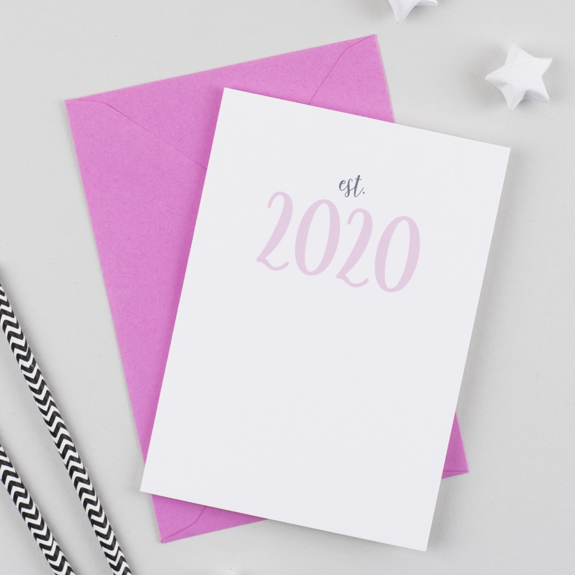 Established Date New Baby Card