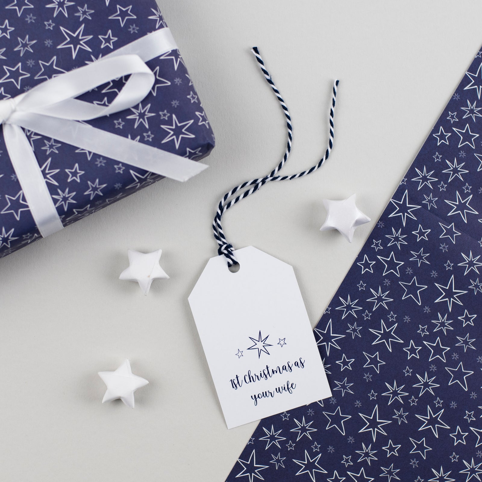 1st Christmas Gift Tag For Husband Or Wife