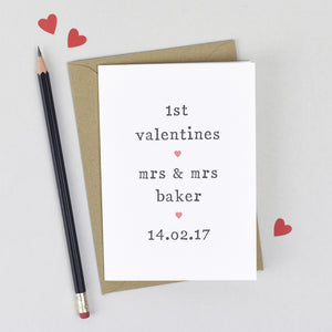 Couple's 1st Valentines Card