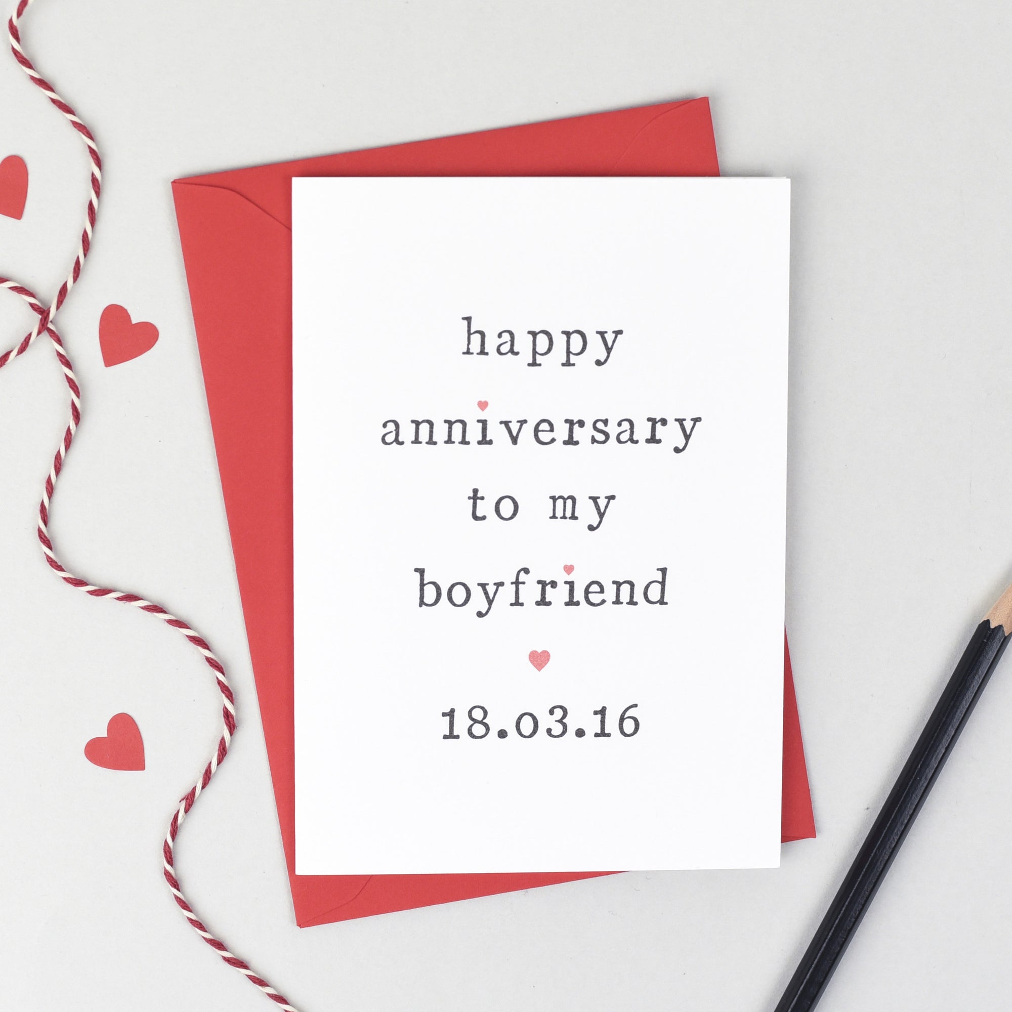 Personalised 'Happy Anniversary To My' Card