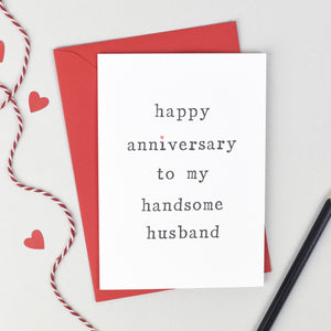 Husband or Wife Anniversary Card
