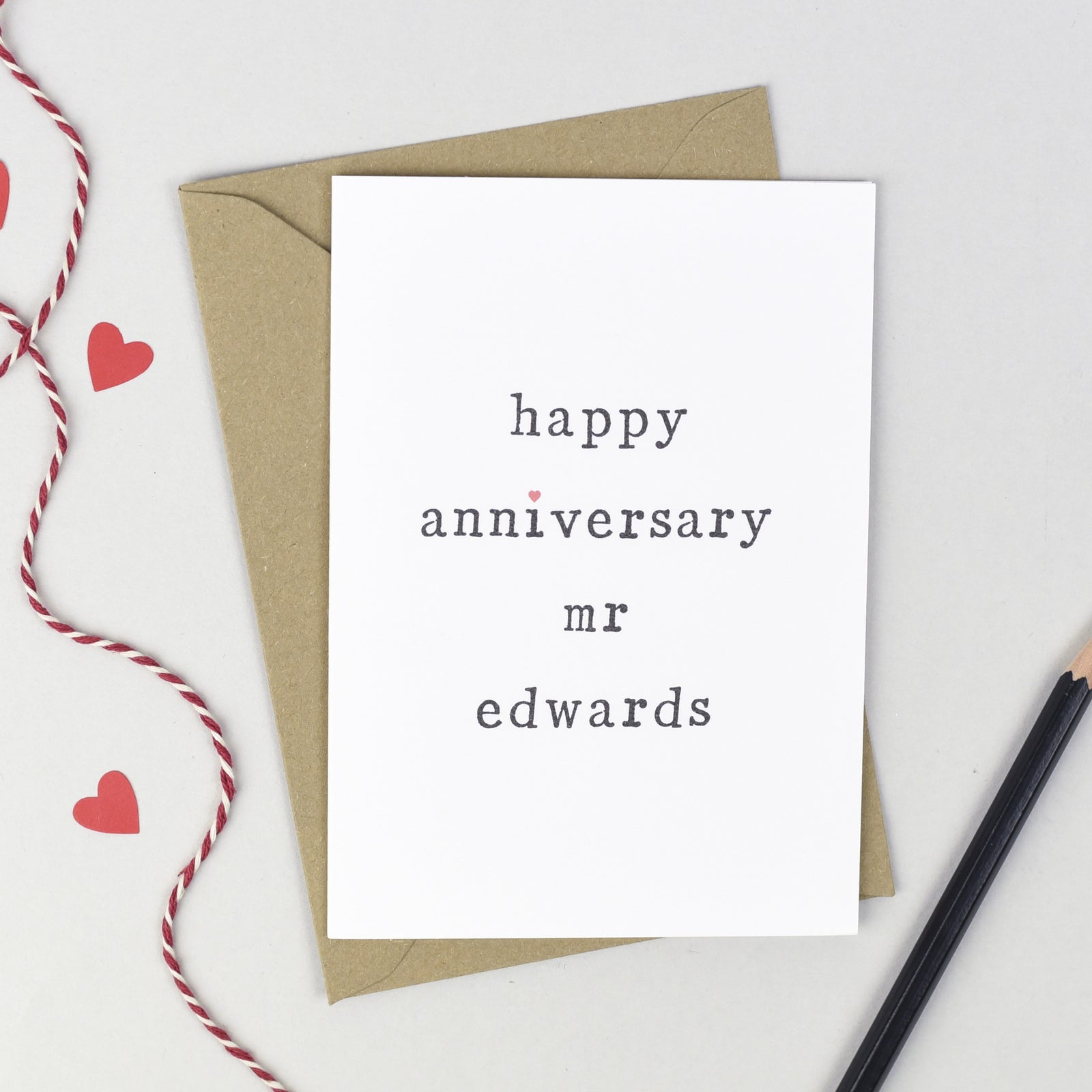 Happy Anniversary Mr or Mrs Card
