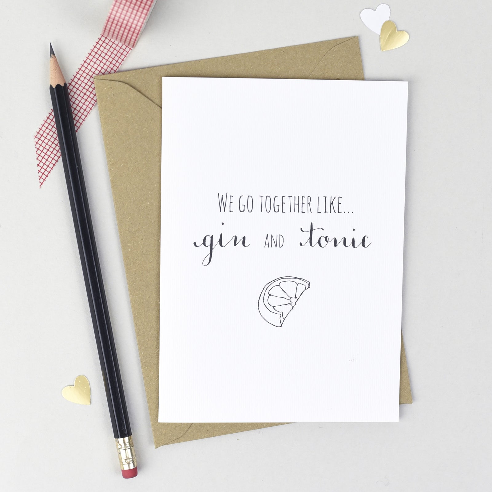 We Go Together Like... Anniversary Card