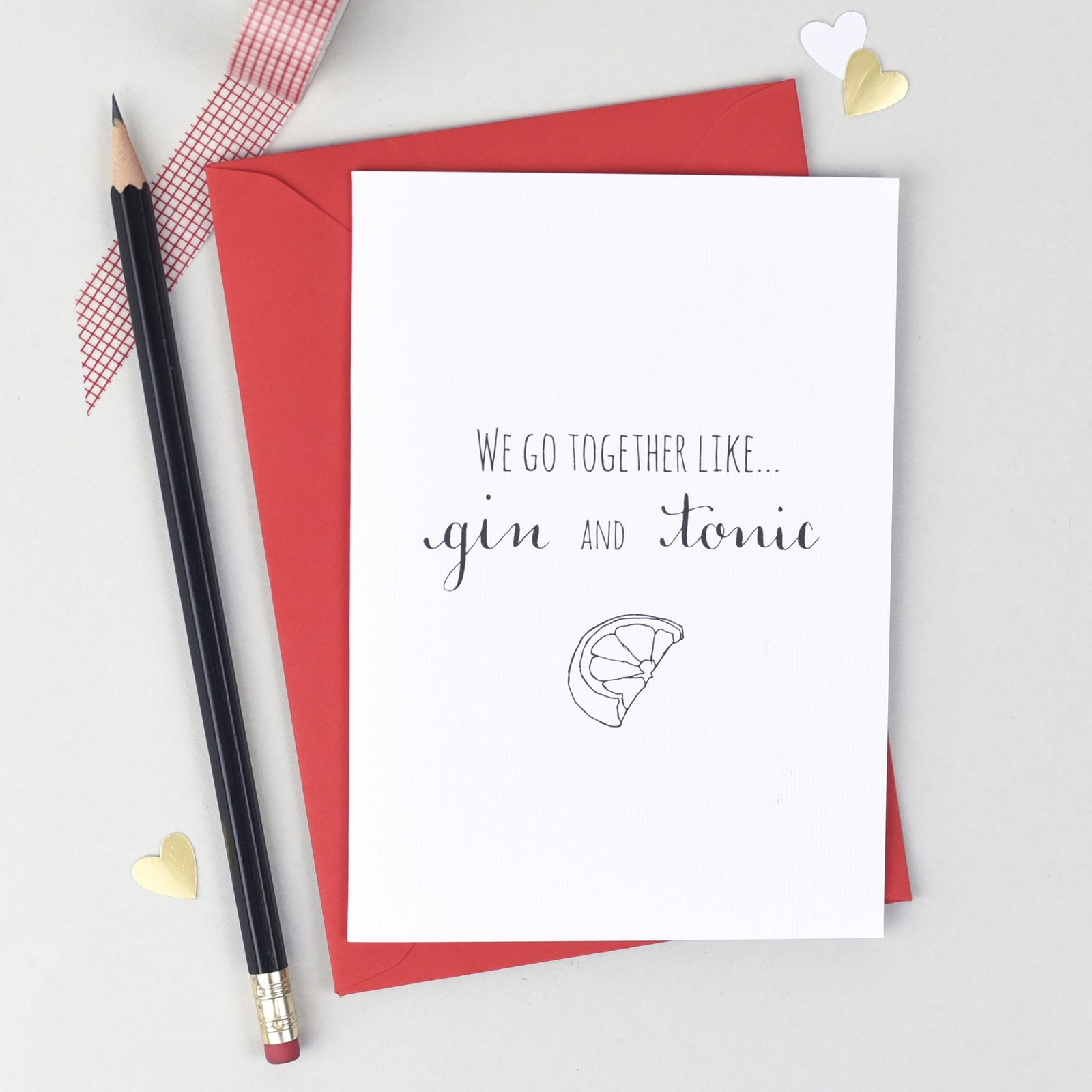 We Go Together Like... Anniversary Card