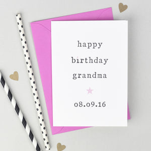 'Happy Birthday' Grandparents Card
