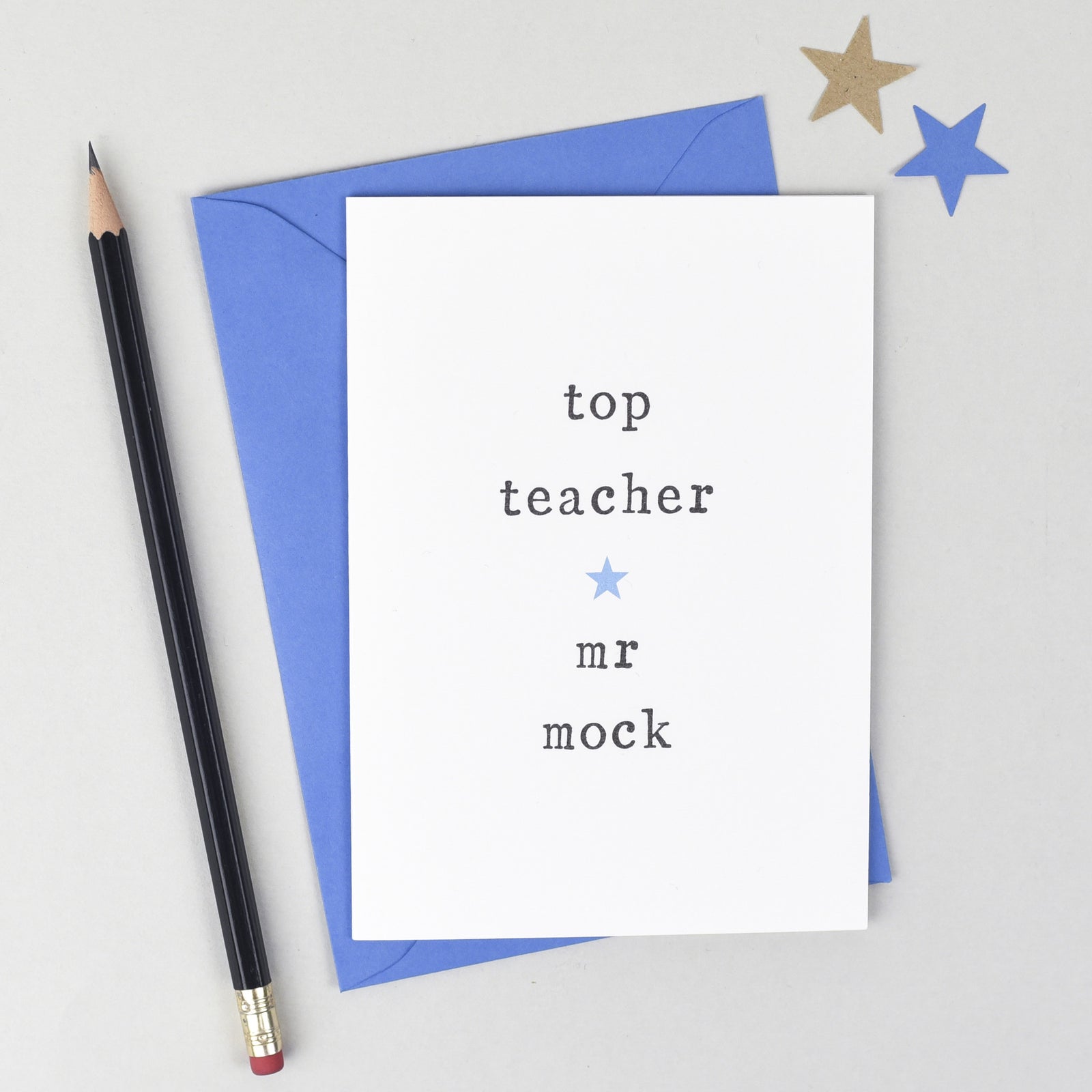 Personalised Top Teacher Card