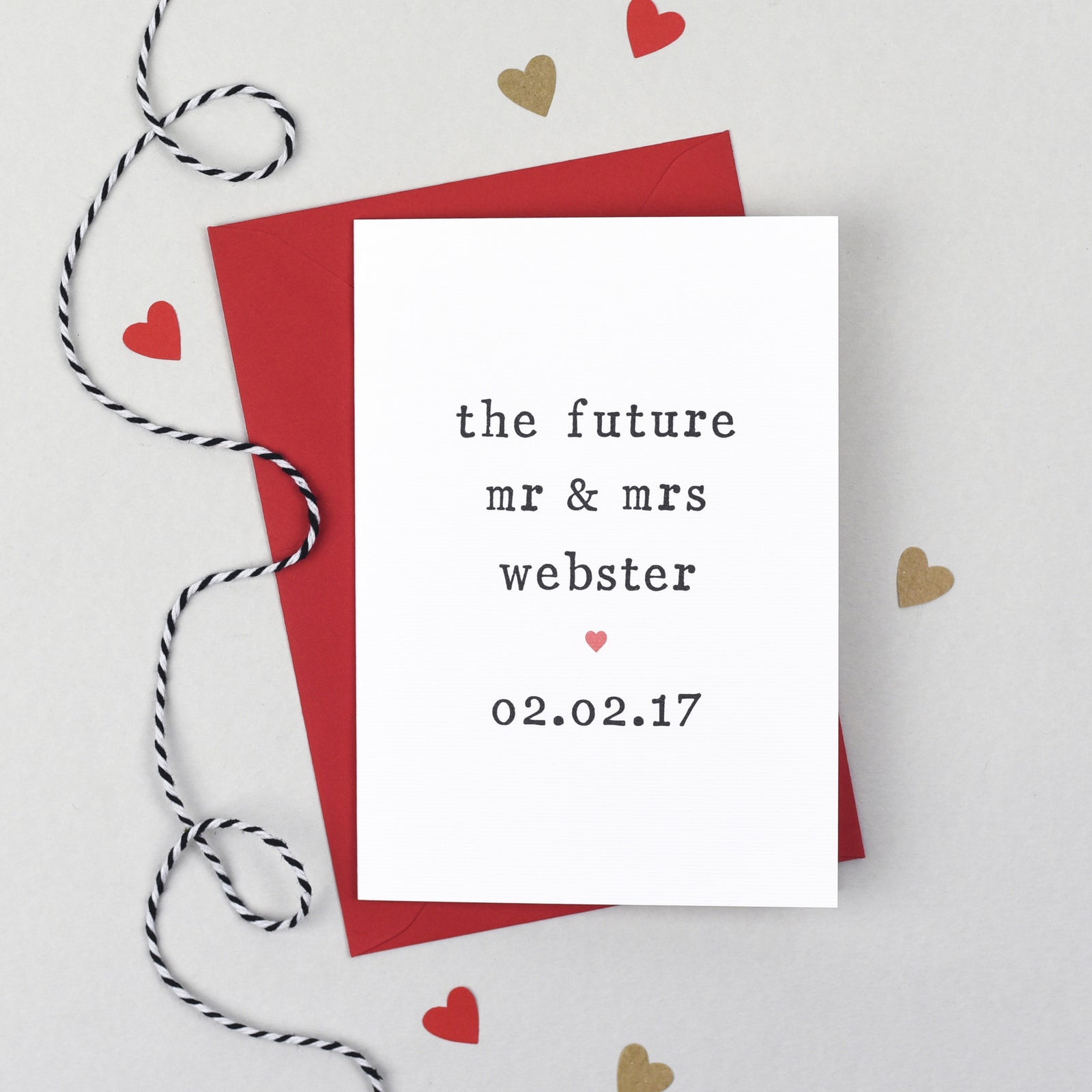 Personalised The Future Engagement Card