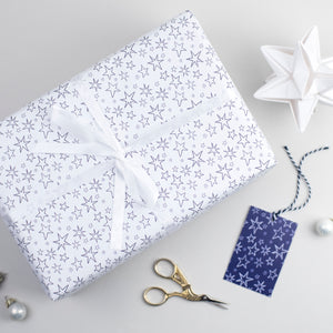 Hand-drawn Star Christmas Gift Wrap Set