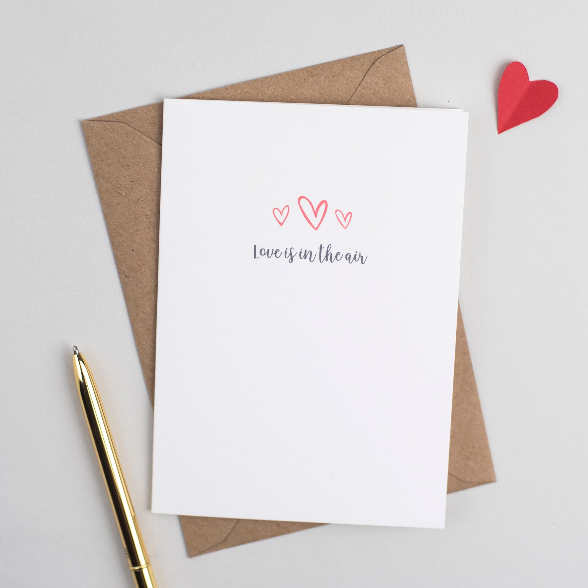 'Love Is In The Air' Anniversary or Valentines Card