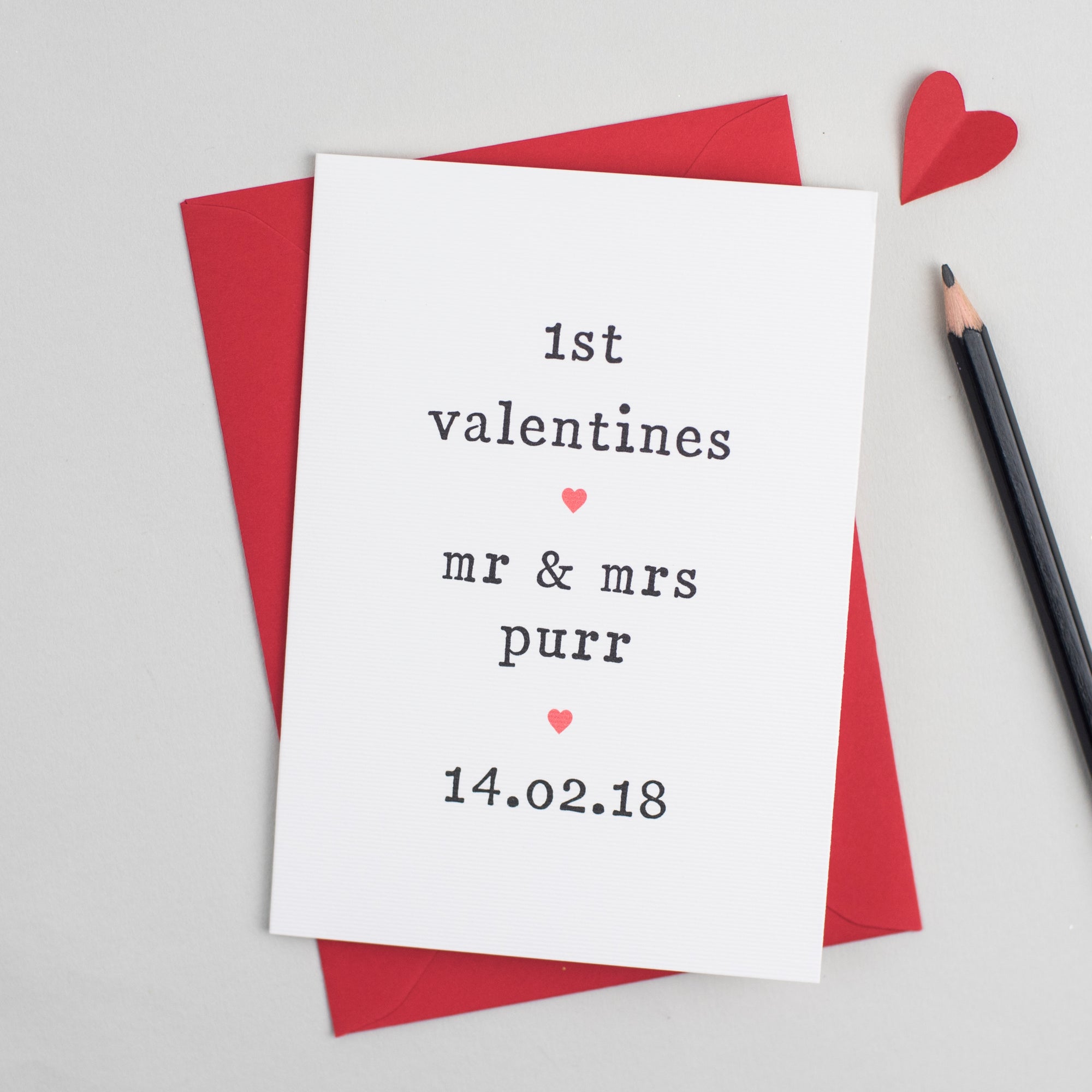 Couple's 1st Valentines Card