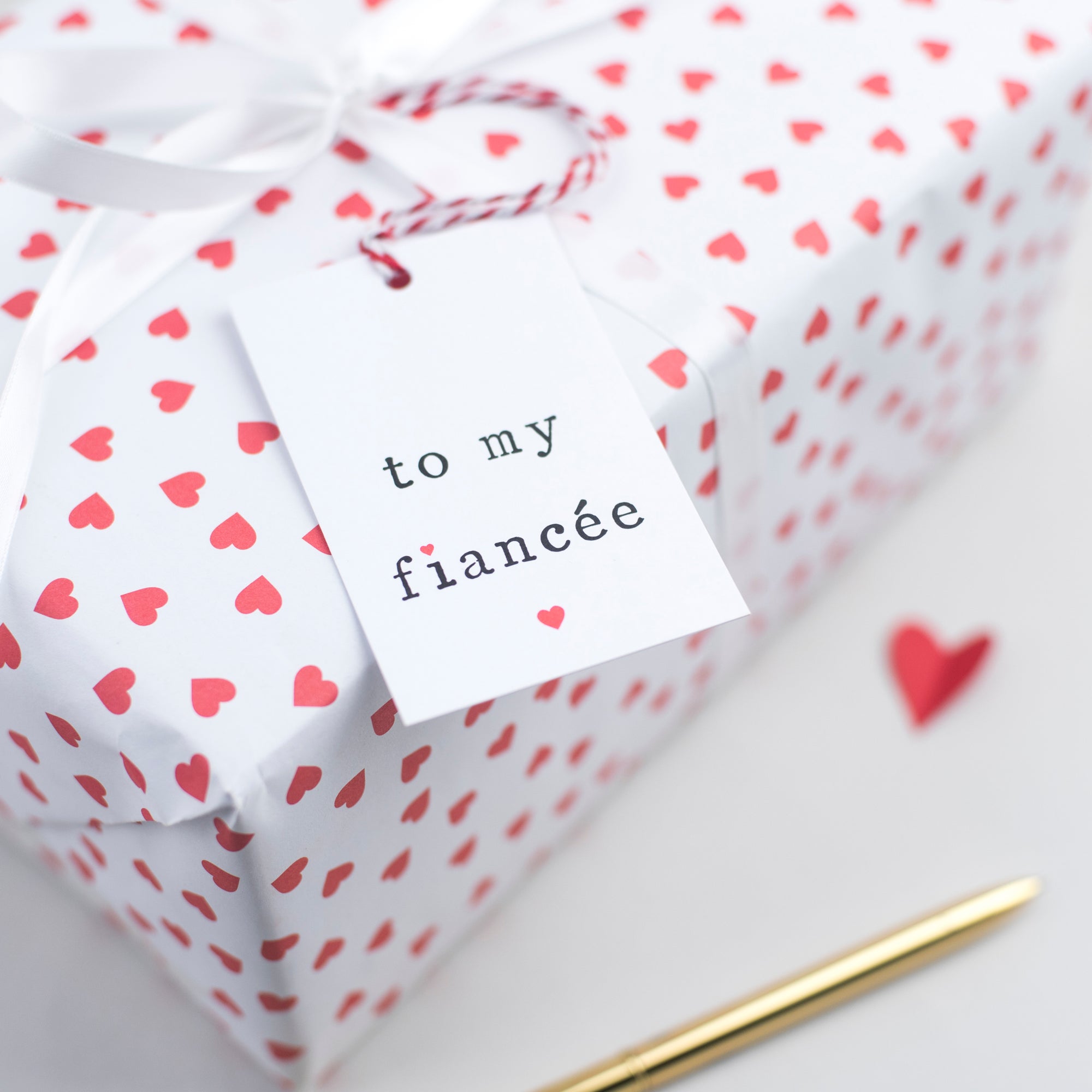 'To my fiancé or fiancee' Gift Tag