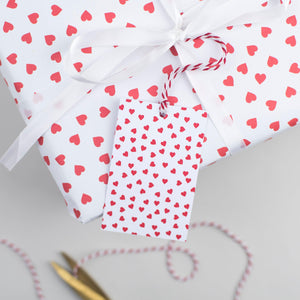 Red Heart Valentine's Wrapping Paper Set
