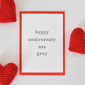 Happy Anniversary Mr or Mrs Card