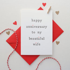 Husband or Wife Anniversary Card