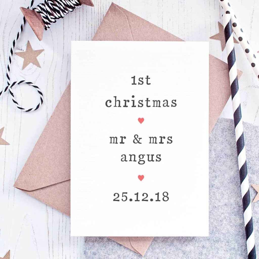 Couple's 1st Christmas Card