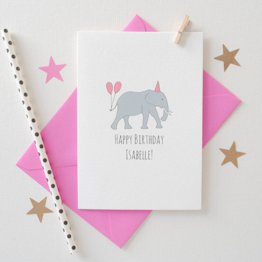 Personalised Animal Birthday Card