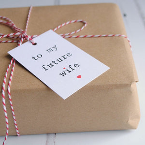 'To my future husband or future wife' Gift Tag