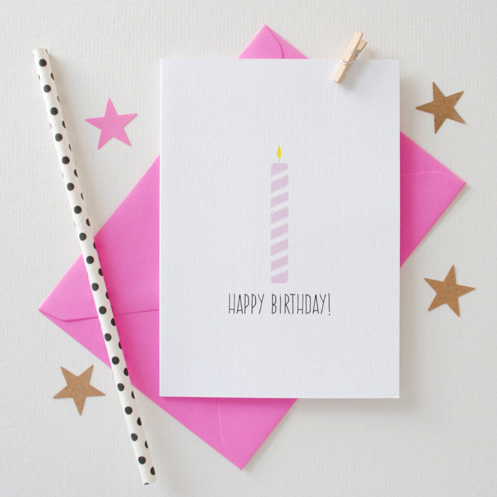 Happy Birthday Candle Card