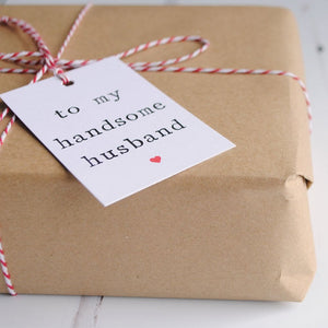'To my husband or wife' Gift Tag