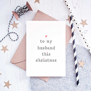 Wife or Husband Christmas Card
