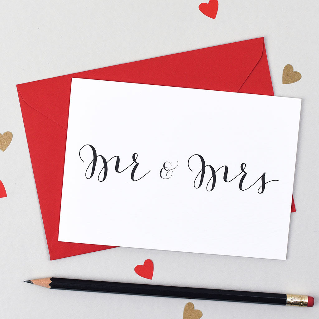 Calligraphy Wedding Card