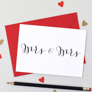 Calligraphy Wedding Card