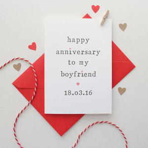 Personalised 'Happy Anniversary To My' Card